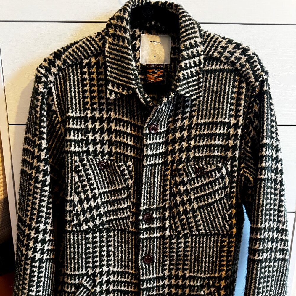 Percival Flannel Overshirt | Forest Check Hound